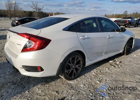 2019 Honda Civic Sport из США, поврежденный, VIN 19XFC2F88KE019366